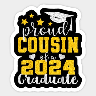 Proud Cousin of 2024 Graduate Awesome Family College Sticker